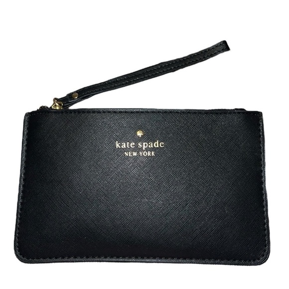 Kate Spade Black  Leather Wristlet - Picture 2 of 7